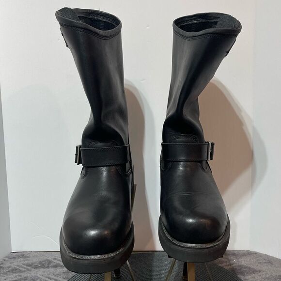 Harley Davidson Steel Toe 91137 ST Mega Conductor Boots Black Size 11.5 Men NWOT - Picture 2 of 16